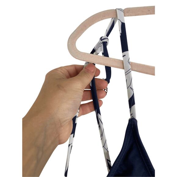 NWOT Heat Sailor Chic Navy Floral Small One Piece Boho Swim Suit - Picture 3 of 8